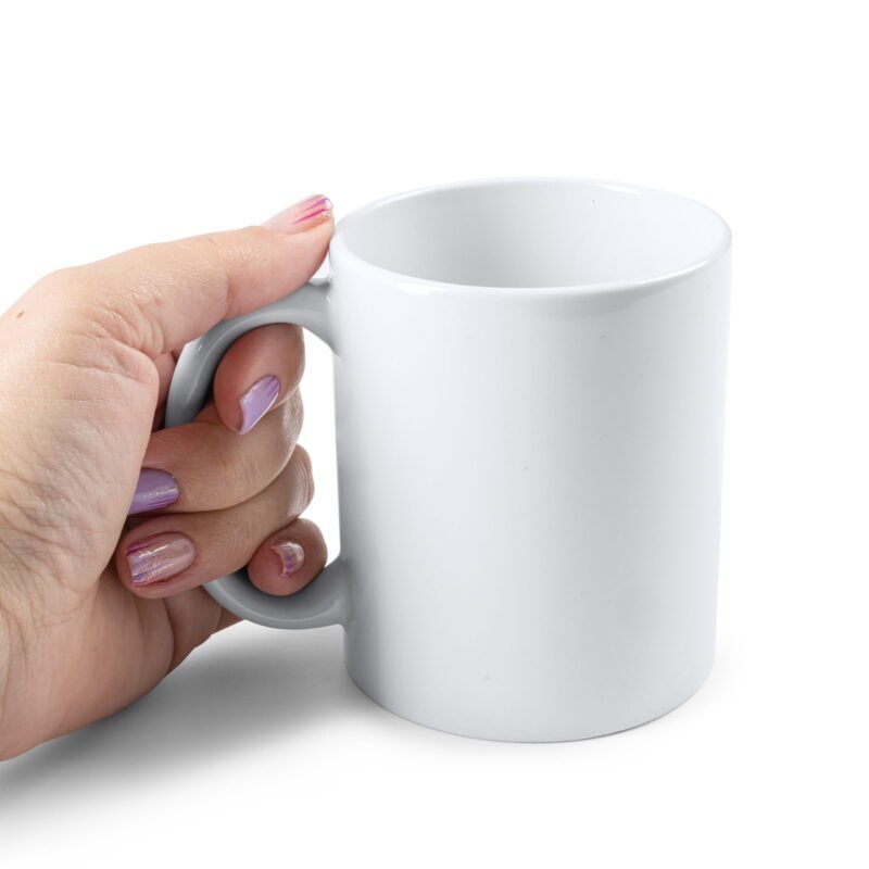 Taza Blanca Brillante